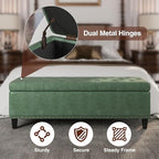 Storage Ottoman Bench, 51-Inch Large Storage Bench - Image 7