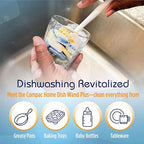 Compac Home Dish Wand Plus Cello, Foam & Scour Sponge Petals Brush and Clean - Image 3