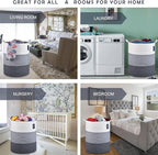 COMSE Laundry Hamper, Extra Large 15.7"x 21.7", Cotton Rope Basket - Image 2