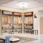 Heavy Duty Rolling Garment Rack 3 Tiers Adjustable Wire Shelving Clothes Rack - Image 3
