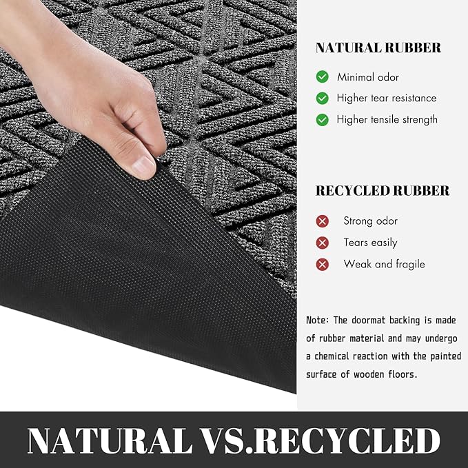 Yimobra Outdoor Mats for Front Door 29.5x17, All-Weather Waterproof Non-Slip - Image 4