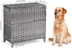 Laundry Hamper with 3 Removable Liner Bags; 132L Handwoven Rattan Laundry - Image 7
