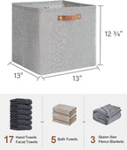 StorageWorks 13x13 Inches Storage Cube, Fabric Storage Bins - Image 2