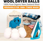 Wool Dryer Balls Organic Felt 6 Pack Laundry Fabric Softener, Extra Large - Image 4