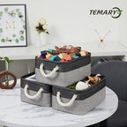 Temary Fabric Storage Baskets 6 Pcs Small Cloth Basket - Image 5