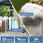 GCCSJ 4-Legged 2 Tier Folding Portable Octopus Style Clothes Drying Rack - Image 4