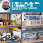 Rubbermaid Roughneck Clear 31 Qt/ 7.75 Gal Storage Containers, Visible Base - Image 4