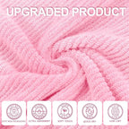 VOOVA & MOVAS Pink Bathroom Hand Towels Set of 4, Large 18" x 28" - Image 2