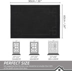 BEQHAUSE Door Mat 24" x 36", Non-Slip Door Mats Indoor Entryway Rugs Washable - Image 2