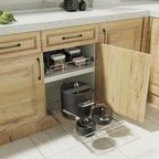 ROOMTEC Pull Out Cabinet Organizer, Cabinet Pull Out Shelves 11" W x 21" D - Image 8