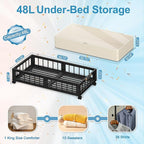 efluky 2-Pack Bamboo Under Bed Storage - Image 2