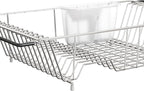 SIMPLE HOUSEWARE Large Over Sink Counter Top Stainless Steel Dish Drainer - Image 7