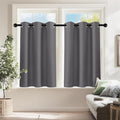 PONY DANCE Cafe Curtains 24 inch Length, Short Blackout Drapes by PONYDANCE