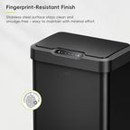 EKO Mirage-T 50 Liter / 13.2 Gallon Touchless Rectangular Motion Sensor Trash - Image 3