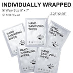 Premium Hand Sanitizing Wipes, Aloe Vera Scent, 70% Alcohol, Individually - Image 9