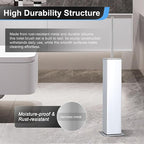 BVL Toilet Brush and Holder Set Chrome Stainless Steel 304 Square Freestanding - Image 3