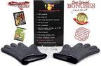KITCHEN PERFECTION Silicone Smoker Oven Gloves -Extreme Heat Resistant BBQ - Image 2
