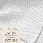 GILDEN TREE Waffle Bath Sheet Large Bath Towels Quick Dry Thin Body Towels - Image 2
