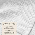 GILDEN TREE Waffle Bath Sheet Large Bath Towels Quick Dry Thin Body Towels - Image 2