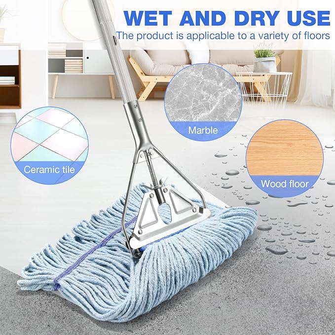 String Mop Heavy Duty for Floor Cleaning- Industrial Commercial Wet Mop - Image 2
