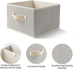 Storage Baskets, 11-Inch Woven Fabric Bins, Storage Cubes - Image 5