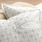 ZWJD Pillow Covers 18x18 Set of 2 Soft Polyester Textured Pillow Covers - Image 3