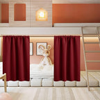 RYB HOME Short Curtains for Living Room Blackout Portable Blinds Shades for by RYBHOME