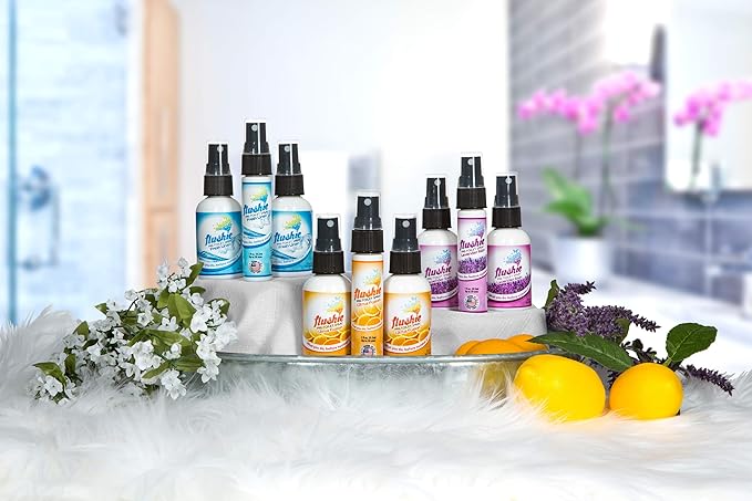 Flushie Pre-Toilet Spray 16 oz Lavender Rain Scent Bathroom Spray 16-Ounce Pump - Image 5