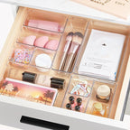 Vtopmart 15 PCS Clear Plastic Drawer Organizers Set, 4-Size Versatile Bathroom - Image 4