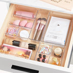 Vtopmart 66 PCS Clear Plastic Drawer Organizer Bins, 4-Size Versatile Bathroom - Image 3