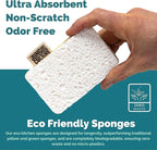 Jungle Culture Eco Sponge Set of 4 • Eco Friendly Natural Dishwashing Sponges • - Image 3