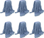 KeFanta 6 Pack Heavy Duty Commercial Mop Head Replacement, Wet Industrial by KeFanta