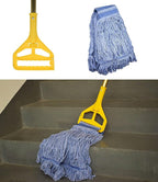 Mop Head Replacement Commercial Heavy Duty String Blue Wet Mop Heads - Image 5
