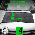 PBHEPJ 4 Pack Microfiber Towels Extra Large Ultra Absorbent Drying Towel - Image 3