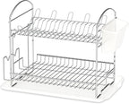 Simple Houseware 2-Tier Stainless Steel Dish Rack by SimpleHouseware