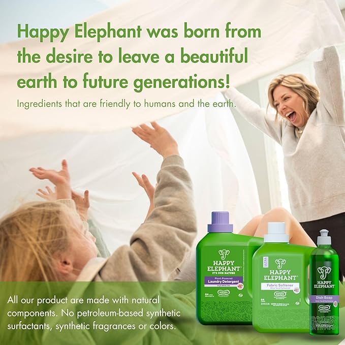 Happy Elephant Laundry Detergent, Ultra Concentrated Washing Machine Laundry - Image 7