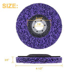 6 Packs 4-1/2" x 7/8" Strip Discs Stripping Wheel Fit Angle Grinder Clean and - Image 3