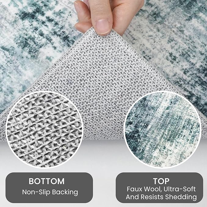 IOHOUZE Abstract Runner Rug 2x6 Ft Washable Runners - Image 4