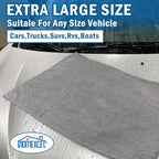 HOMEXCEL Professional Large Microfiber Car Drying Towels 2 Pack, Lint Free - Image 5