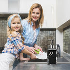 Blue Soap Dispenser with Refillable Plastic Pump - Image 6