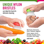 Vegetable Brush Scrubber for Food – 2Pcs Set Fruit and Veggie Brush – Silicone - Image 8