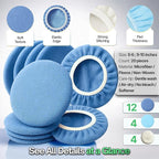 20 Pack Buffing Pads, Polishing Pad Covers, Microfiber & Wool - Image 6