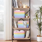 Shelf Baskets for Organizing, Woven Storage Basket for Shelves，Cotton Rope - Image 3