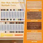 30+2P Wood Filler Sticks, Windspeed 30 Colos Wood Filler Putty Wax Crayons - Image 4