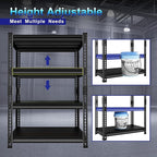 Adjustable Garage Storage Shelves, 35.4''W Garage Shelving Heavy Duty Loads - Image 6