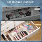 12 Pack Large Clear Plastic Drawer Organizer Set, Acrylic Bathroom Organizer - Image 2