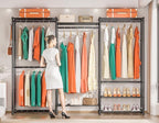 Wardrobe Closet Heavy Duty Clothes Rack, Portable Closet Organizer System - Image 5