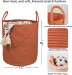 Cotton Rope Laundry Basket Hamper - Image 2