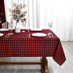 Gingham Xmas Tablecloth Fabric - Image 3