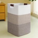 Laundry Hamper 96L Extra Large Laundry Basket, Woven Blanket Basket, Cotton by SIXDOVE